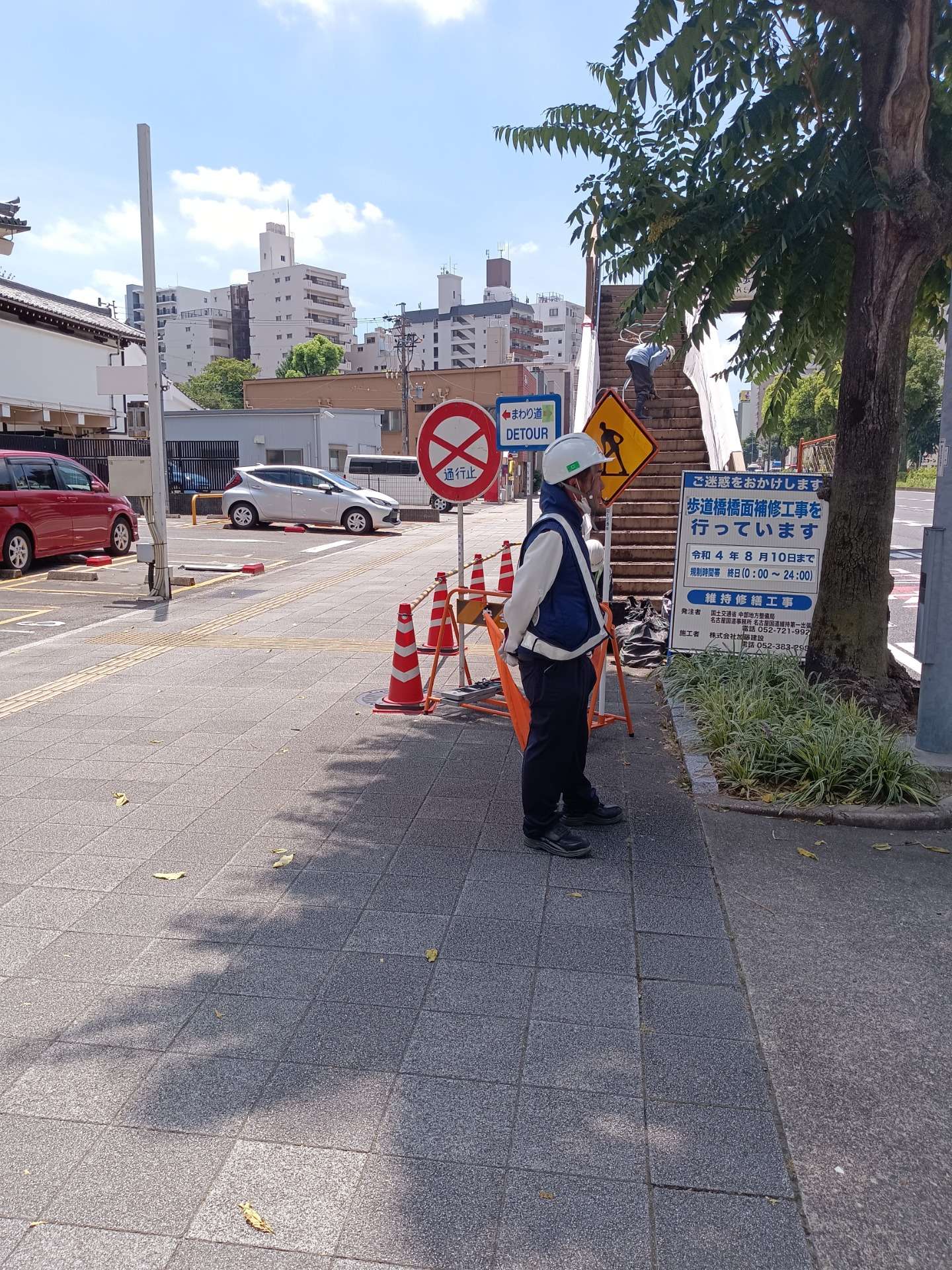 名古屋市千種区の警備会社の安全パトロールの様子