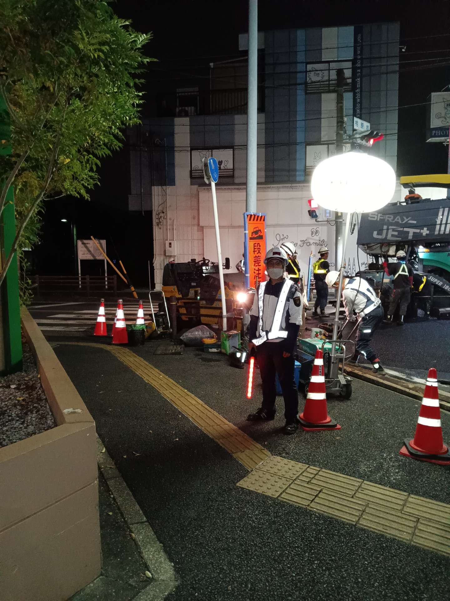 名古屋市千種区の警備会社の安全パトロールの様子